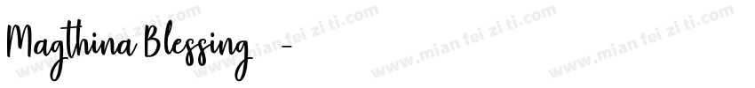 Magthina Blessing 下载字体转换